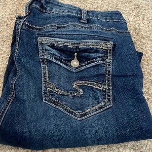 Silver boot cut jeans